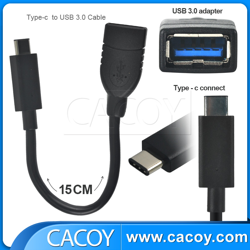 USB 3.0 Type C (USB-C) Male to Type C (USB-C) FeMale Cable Adapter